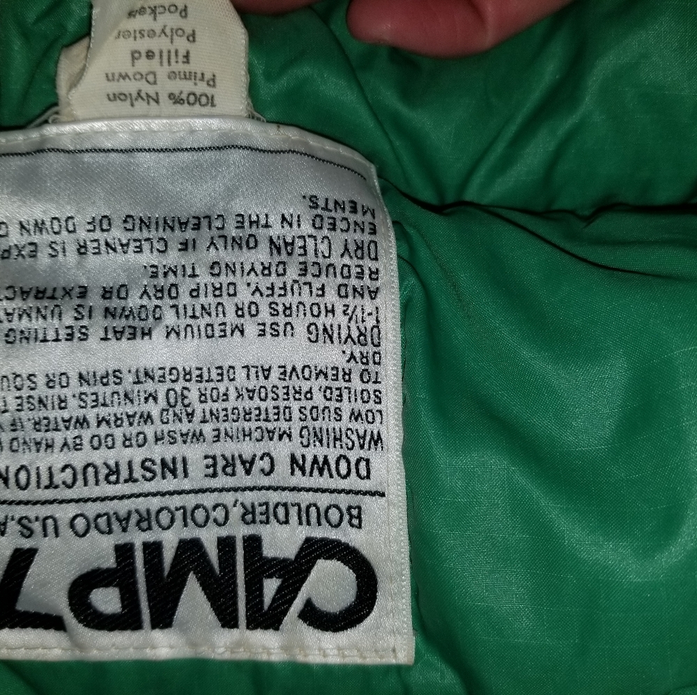 Vintage Camp 7 down winter coat (boulder Colorado)